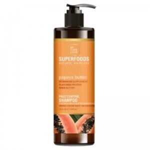Be Care Love SuperFoods Papaya Frizz Control Shampoo, 12 Oz